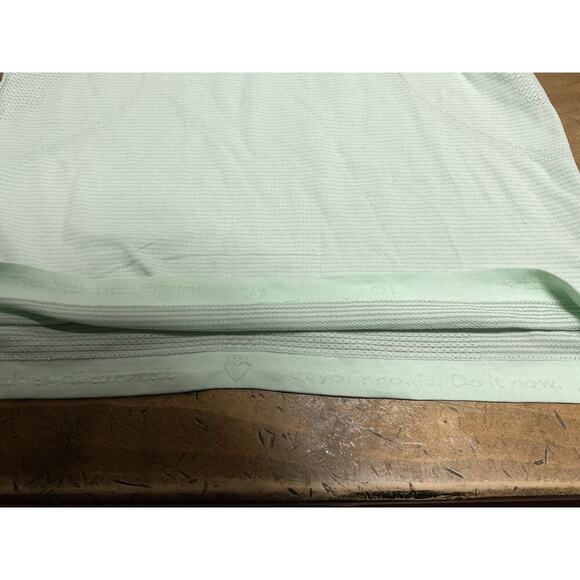 Lululemon Swiftly Short Sleeve Shirt Mint Green Size 10 - Picture 7 of 10